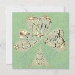 "Ha en Lycklig St. Patrick's Day" Handskriven än Tack Kort