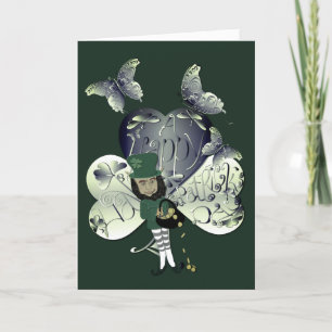 "Ha en Lycklig St. Patrick's Day" Leprechaun Helgkort
