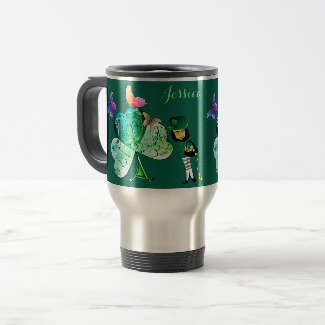 "Ha en Lycklig St. Patrick's Day"Leprechaun Resemugg (Framsida vänster)