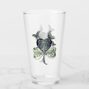 "Ha en Lycklig St. Patrick's Day" Shamrock Glaskopp
