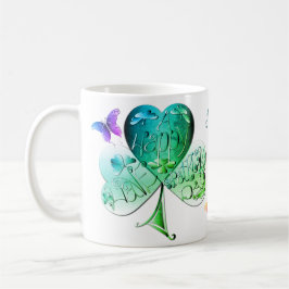 "Ha en Lycklig St. Patrick's Day" Shamrock Kaffemugg