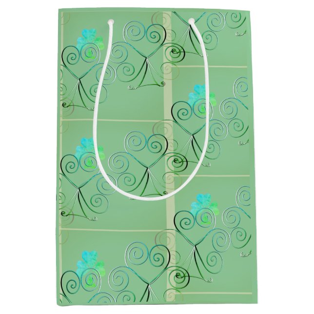 Ha en Lycklig St patrick's day Shamrock Misty-Grön (Framsidan)