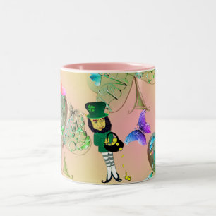 "Ha en Lycklig St. Patrick's" Leprechaun Shamrocks Två-Tonad Mugg