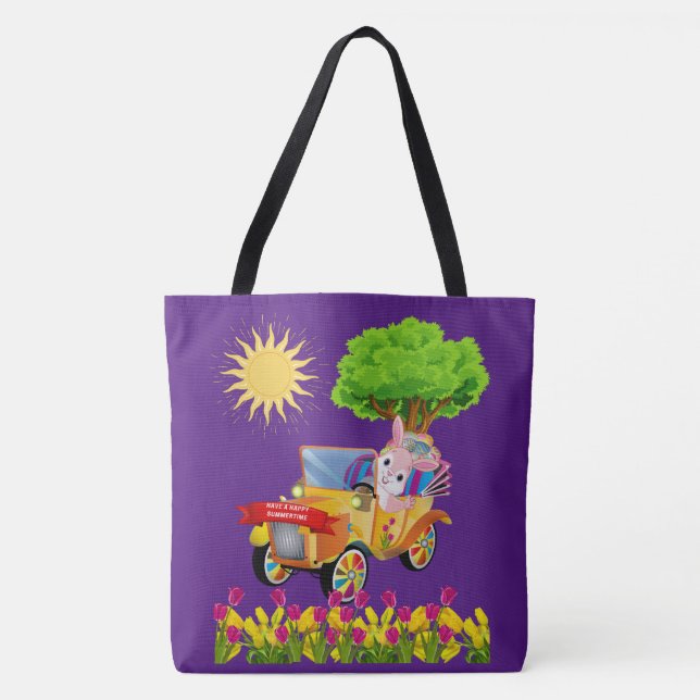 Ha en Lycklig Summertime Toart Bag Tygkasse (Framsida)