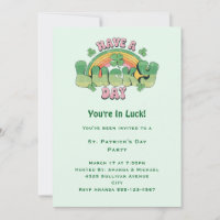 Ha en lyckosam dag Retro stil St. Patrick's Day