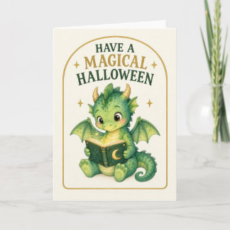 Ha en magisk Halloween, baby-drake Kort