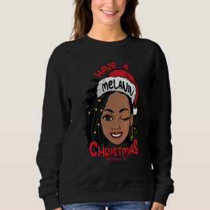 Ha en Melanin-jul Black, mrs Claus W Locs Bl T Shirt