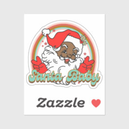 Ha en Melanin-Jultomten i julklapp Klistermärken