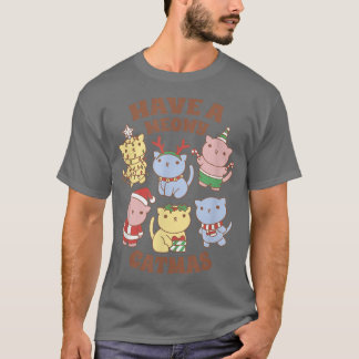 Ha en MeowmasJulkatt kött Katt T Shirt