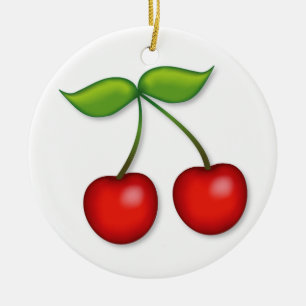Ha en Merry Cherry-jul Julgransprydnad Keramik