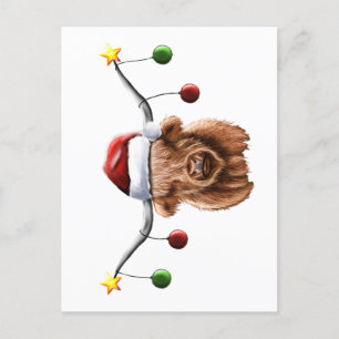 Ha en Merry Hielan Coo-jul Vykort