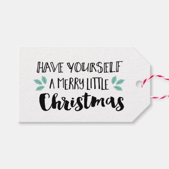 Ha en Merry Little Juletiketters själv Presentetikett (Framsidan (Horizontal))
