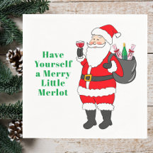 Ha en Merry Little Merlot Santa Vin