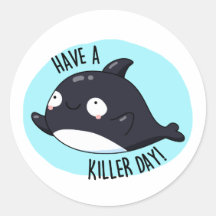 Ha en morddag, en fin Killer Whale Pun