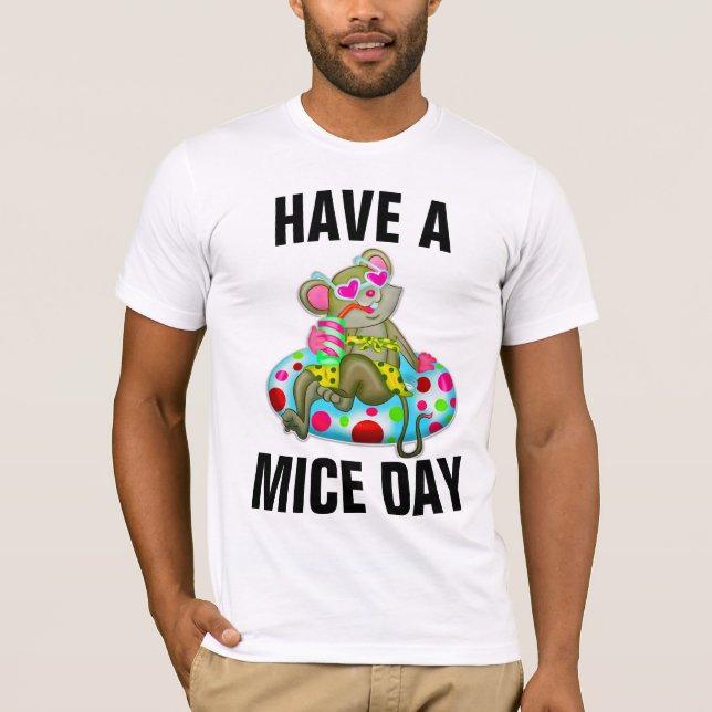 HA EN MUSDAG MUS ROLIGA T-Shirts (Framsida)