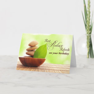 Ha en mycket spa-födelsedag (kort) kort