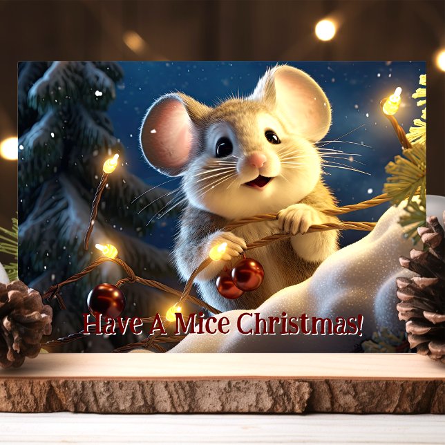Ha en mysig jul Musen  Helgkort (Skapare uppladdad)