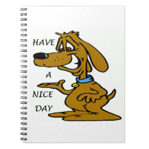 "HA EN NICE DAY" PUPPY-HUND ANTECKNINGSBOK