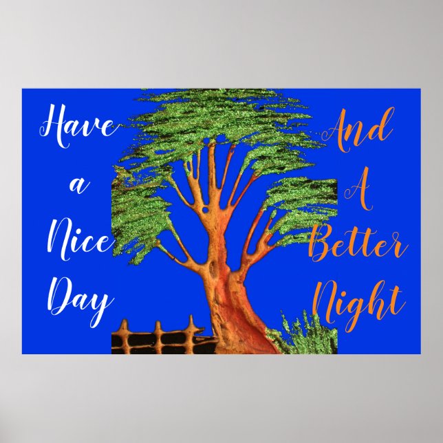 Ha en Nicedag och en bättre natt Poster (Framsidan)
