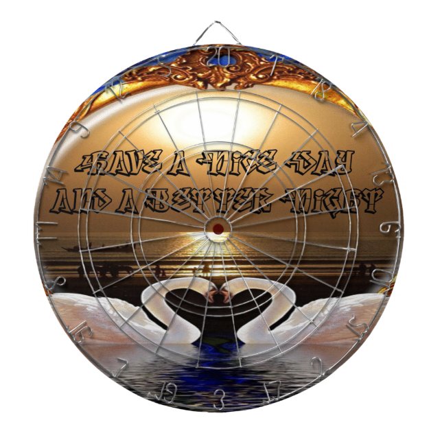 Ha en Nicedag och en bättre natttextram Darttavla (Framsidan)