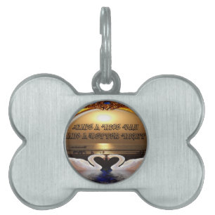 Ha en Nicedag och en bättre natttextram ID-bricka Husdjur