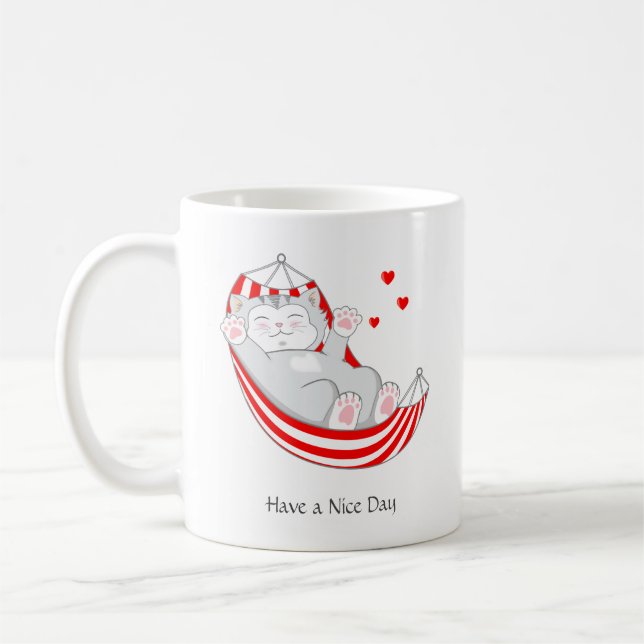 Ha en Nicedagsljus Kattunge Kaffemugg (Vänster)