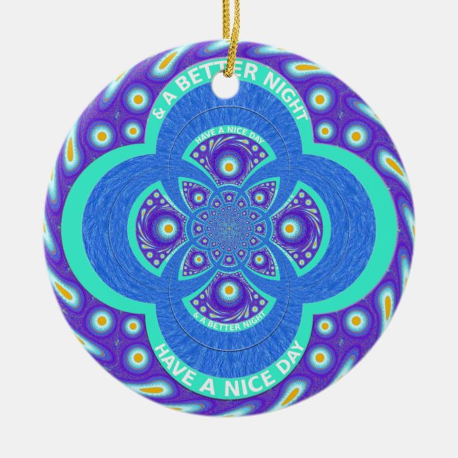 Ha en Nicerdag Julgransprydnad Keramik (Framsidan)