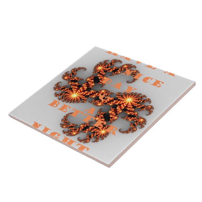 Ha en Nicerdag och en bättre natt Kakelplatta (Sidan)