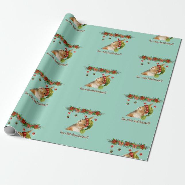 Ha en nötig god jul ekorre semester presentpapper (Utrullad)