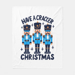 Ha en nötknäppare jul fleecefilt