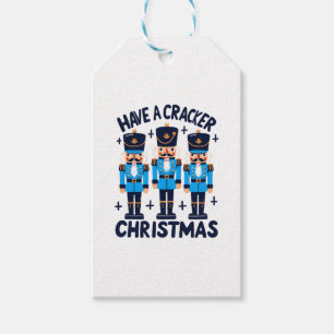 Ha en nötknäppare jul presentetikett