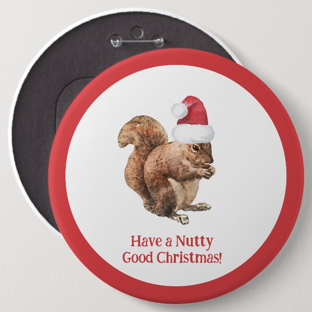 Ha en NUTT Bra Julekorre Helgdag Knapp (Framsida & baksida)