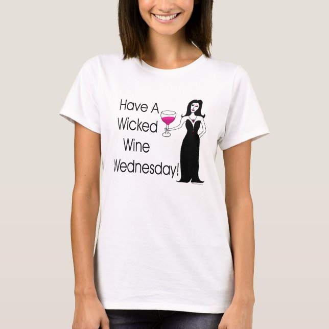 Ha en ond vinonsdag! Vinargbigga Tee Shirt (Framsida)