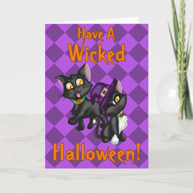 Ha en onda Halloween! Kort (Framsida)