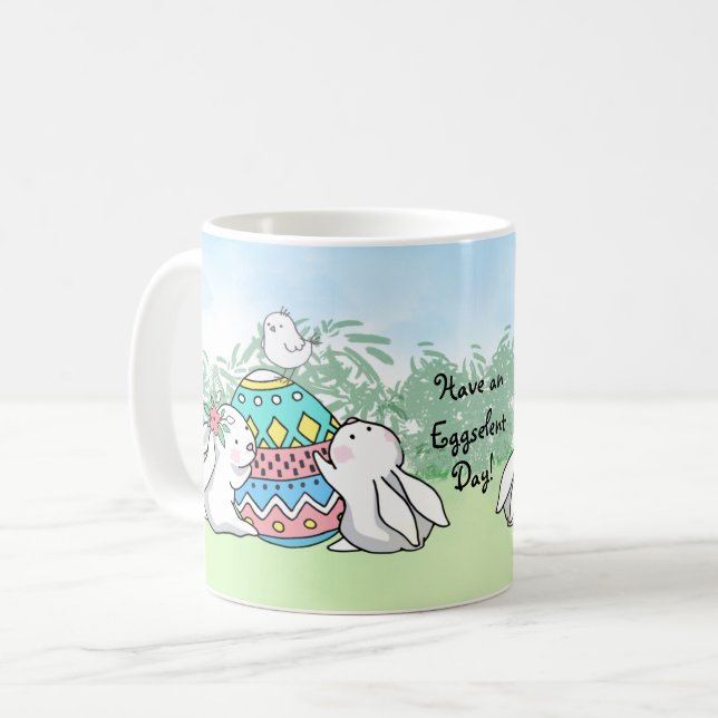 Ha en övernattningsbunnie kaffemugg (Framsida vänster)