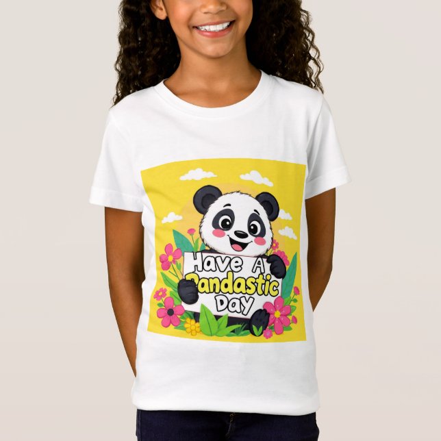 "Ha en pandastisk dag" T Shirt (Framsida)