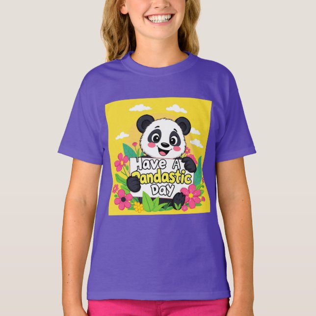 "Ha en pandastisk dag" T Shirt (Framsida)