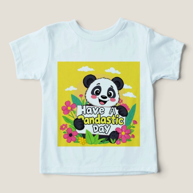 "Ha en pandastisk dag" T Shirt (Design Framsida)