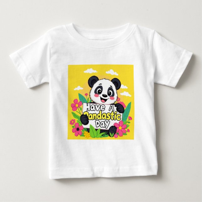 "Ha en pandastisk dag" T Shirt (Framsida)