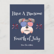 HA EN PAWSOME 4 JULY SCHNAUZER
