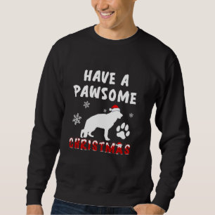 Ha en Pawsome-julfonny German Shepherd San Lång Ärmad Tröja