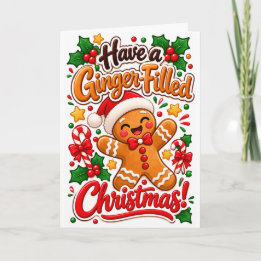 Ha en pepparkaksfylld jul – Rolig pepparkakshumor Kort