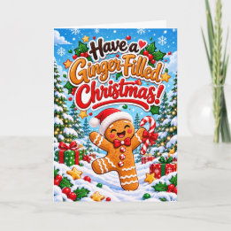 Ha en pepparkaksfylld jul – Rolig pepparkaksman Kort