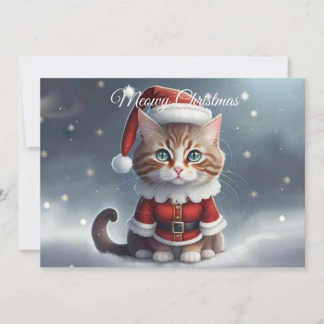 Ha en perfekt jul ~ Meow ^-^ Julkort (Framsida)