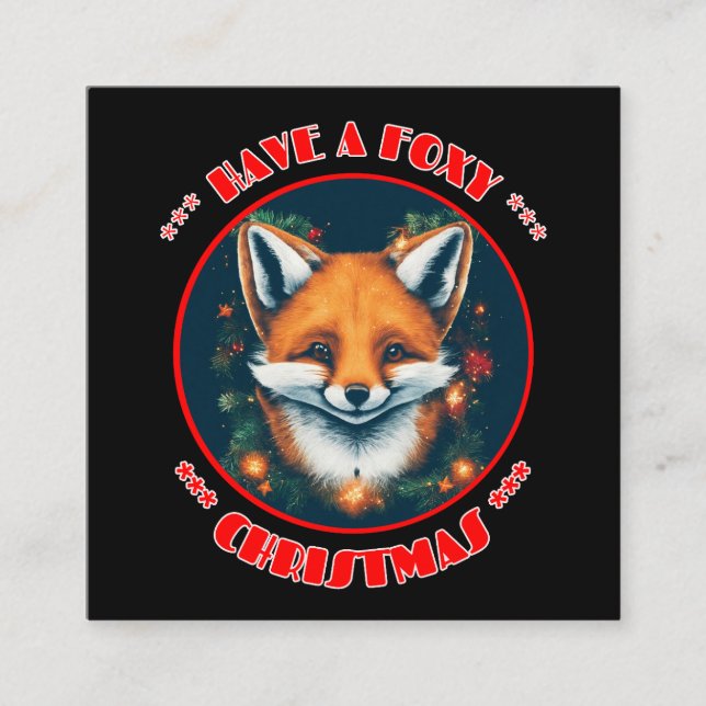 Ha en proxyjul fyrkantigt visitkort (Framsida)