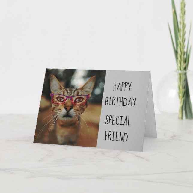 Ha en Purr Fect Cat Kitten Birthday-Roligt Kort (Framsida)