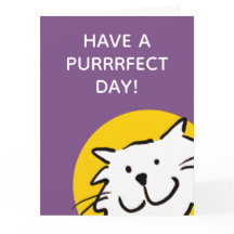 Ha en Purrrfect Dag Kattälskare Kort