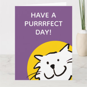 Ha en Purrrfect Dag Kattälskare Kort