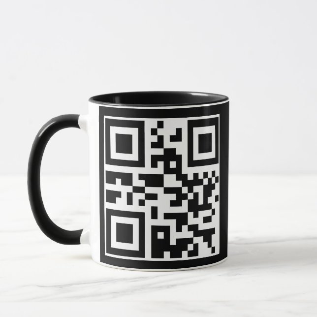 Ha en QR-kod för Nice-dagen Mugg (Vänster)