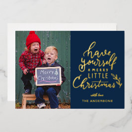 Ha en riktigt glad jul familjefoto